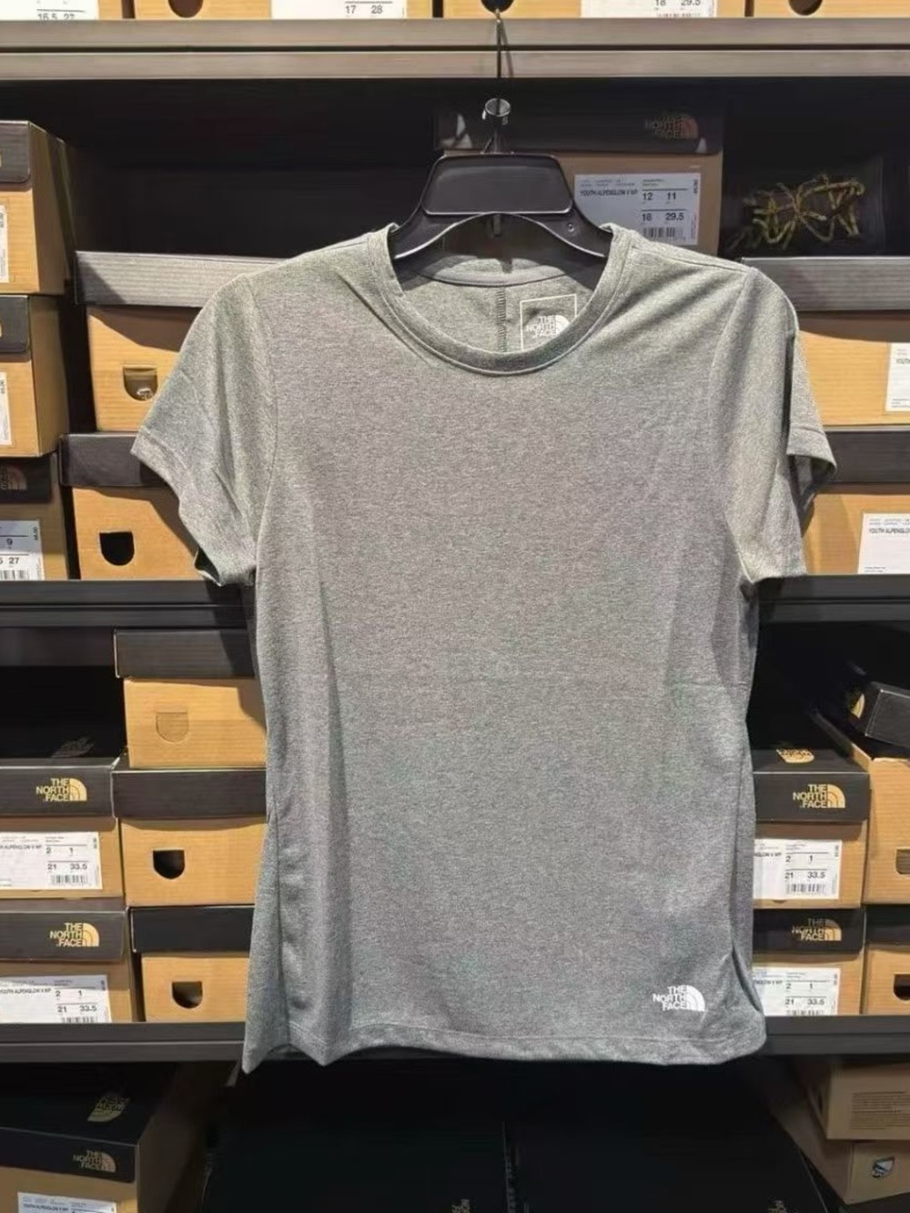 The North Face Gray Logo Short Sleeve Tee